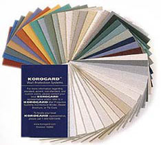 Korogard color swatchbook - from Austin Specialties